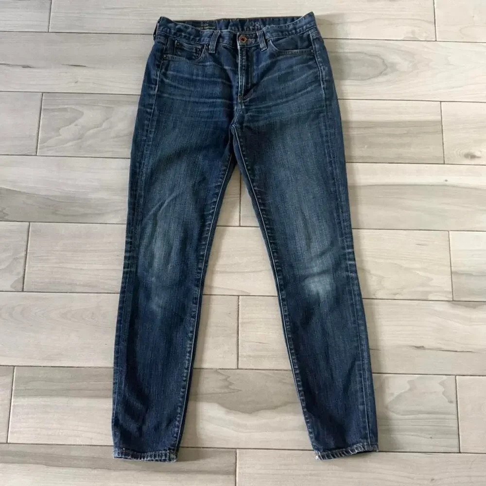 Vintage J Crew Mid Rise Toothpick Jeans 28x28.5
